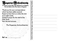 acknowledgement post card